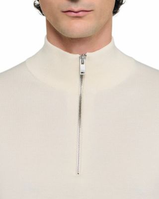 Wool Half Zip Sweater