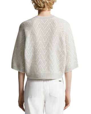 Zigzag Raglan Sleeve Sweater
