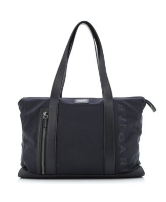 Pre-Owned Bvlgari - Medium Fragment Zip Tote Nylon with Leather