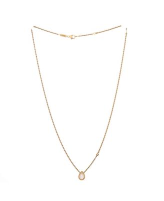 Small Serpent Boheme Pendant Necklace 18K Gold and Mother of Pearl