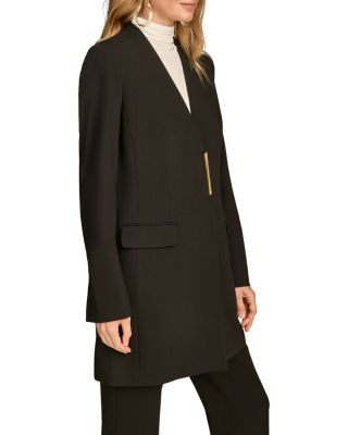 Collarless Hardware Blazer