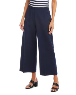 Karen Kane - Petite Cropped Wide Leg Pants