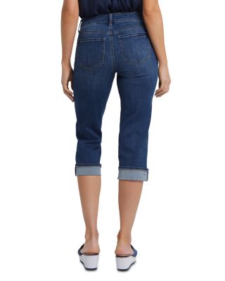 Petite Marilyn High Rise Cropped Straight Jeans in Rio Rapids