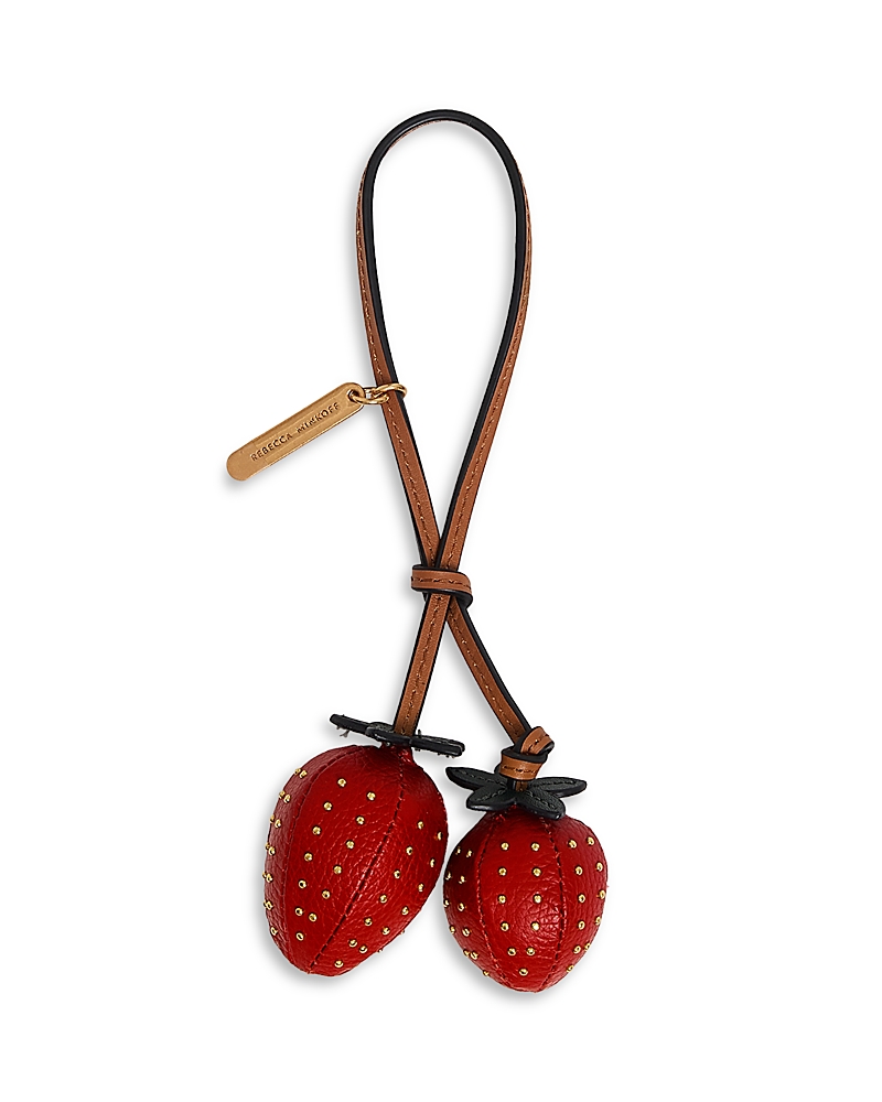 Rebecca Minkoff Strawberry Bag Charm In Red
