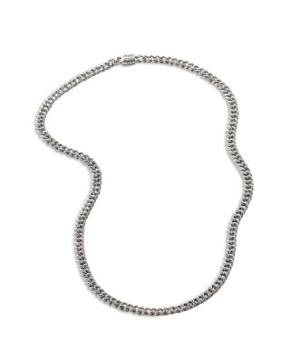 Sterling Silver Curb Chain Necklace, 20"