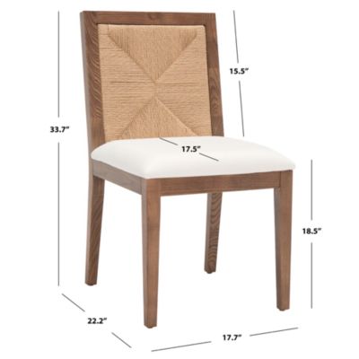 Emilio Woven Dining Chairs, Set of 2