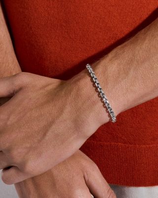 Sterling Silver Box Chain Bracelet, 4.8mm