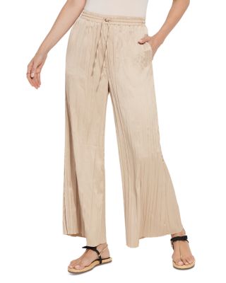 Packable Pleated Palazzo Pants