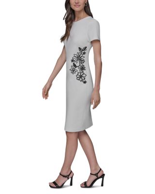 Scuba Crepe Soutache Dress