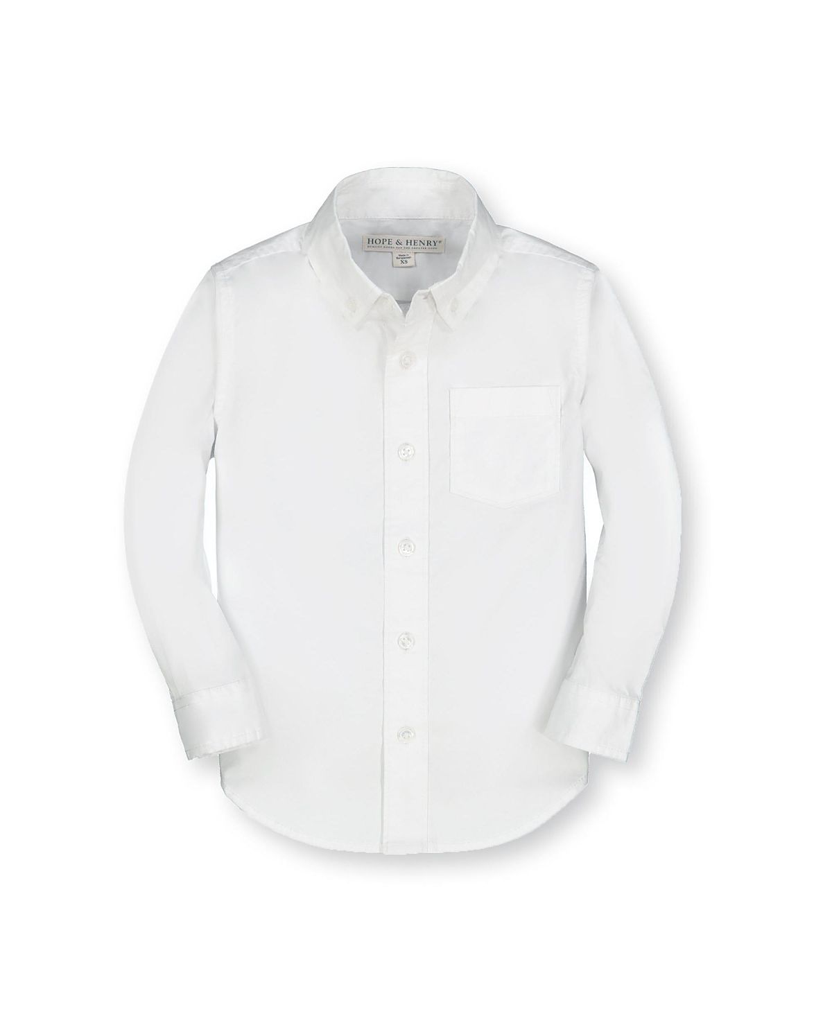 Hope & Henry Boys' Organic Poplin Button Down Shirt - Baby