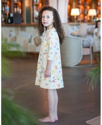 Girls' Summer Fun 3/4 Sleeve Dress - Little Kid, Big Kid