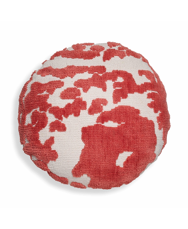 Tov Furniture Coast Tufted 20in Round Pillow In Red