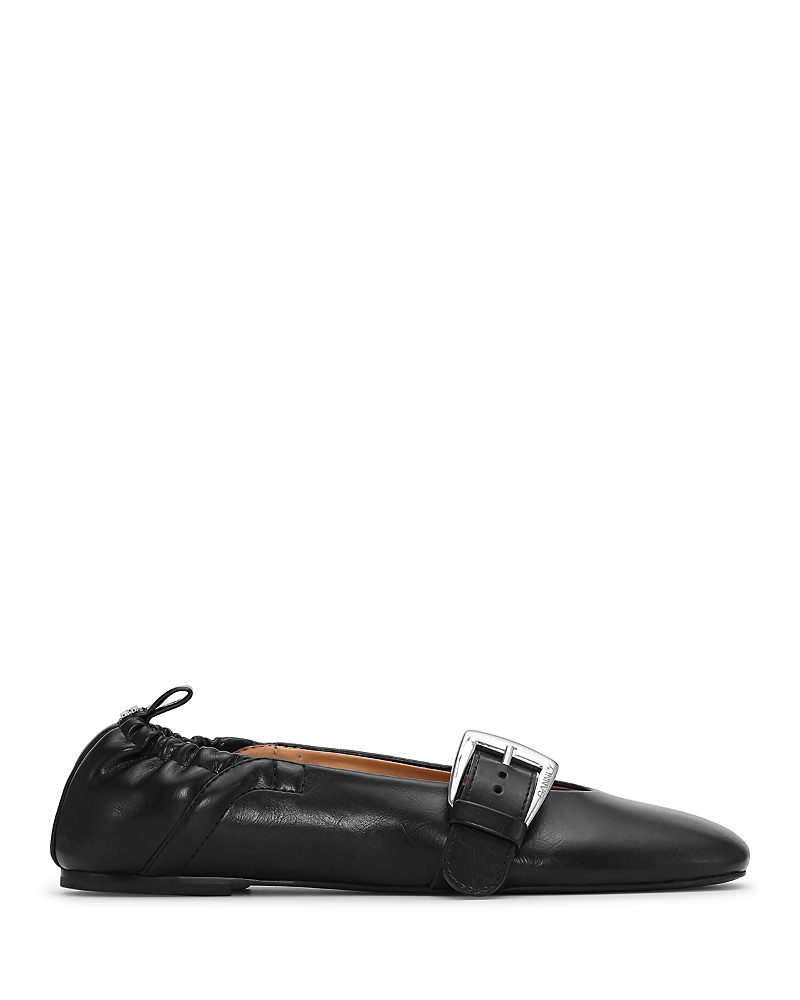 Ganni Women's Butterfly Strap Ballet Flats
