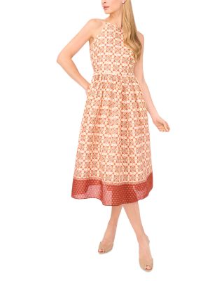 Geo Detail Midi Dress