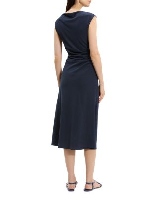 Boat Neck Midi Dress