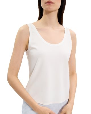 Sweater Trim Double Scoop Tank
