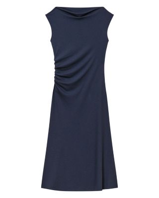 Boat Neck Midi Dress