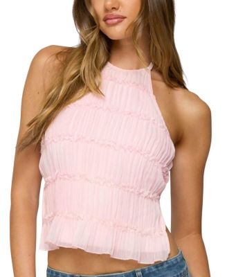 Edikted - Amit Tiered Chiffon Halter Top