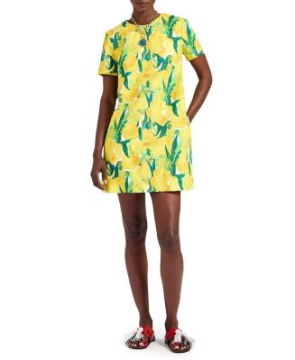 Swing It Double Layer Hem Mini Dress Black