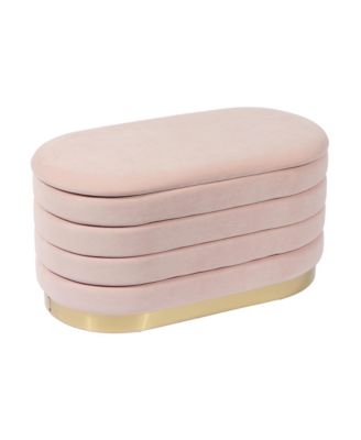 Lillian Velvet Storage Bench