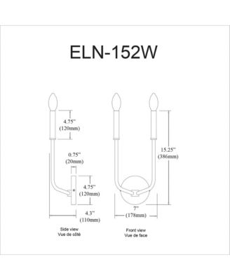 Eleanor 2 Light Wall Sconce