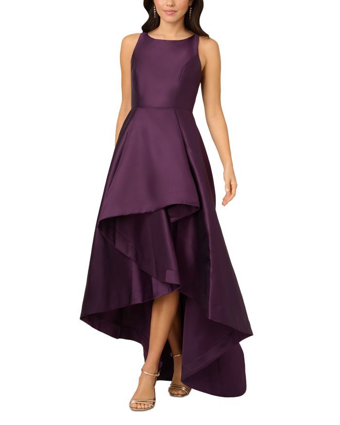 Mikado High Low Gown