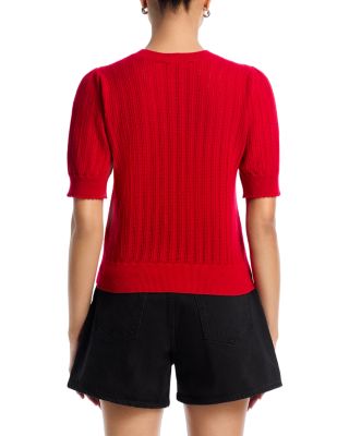 The Ladder Cashmere Pointelle Sweater 