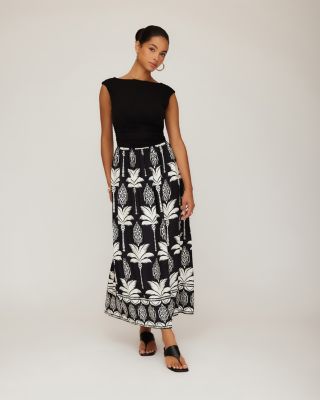 Carina Long Contrast Dress