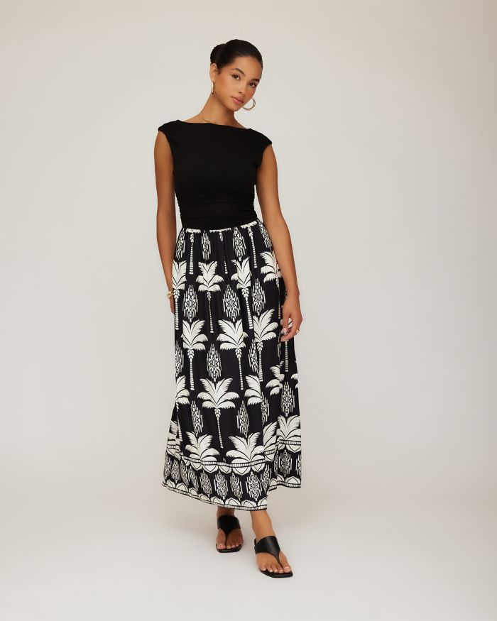 Carina Long Contrast Dress