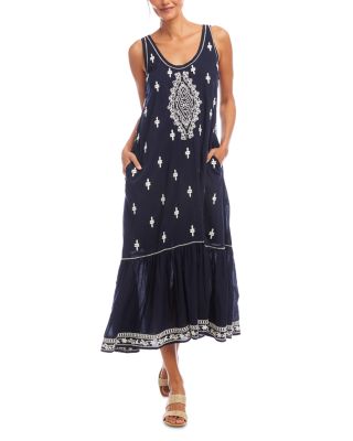 Karen Kane - Embroidered Midi Dress