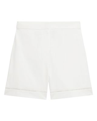 Eyelet Trim Shorts