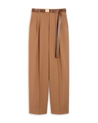 Bergamo Belted Wool Pants