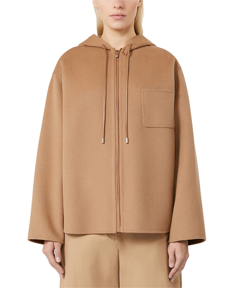 Max Mara Mina Zip Jacket In Brown