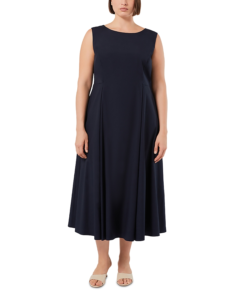Marina Rinaldi Plus Zimino Midnight Blue Dress