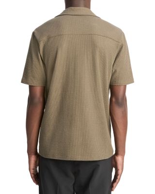 Regular Fit Seersucker Cuban Shirt