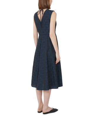 Lauren Midnight Blue Fit and Flare Dress