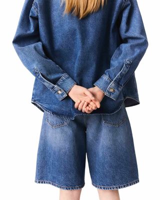 Faded Denim Jacket & Bermuda Shorts 