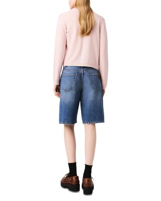 Wool Cardigan with Rhinestones