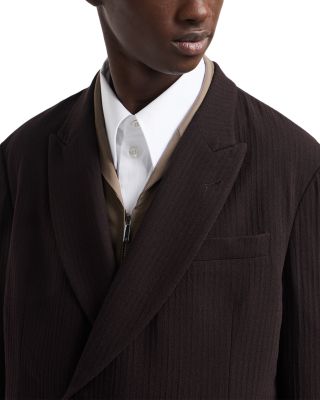 Double Breasted Peak Lapel Blazer