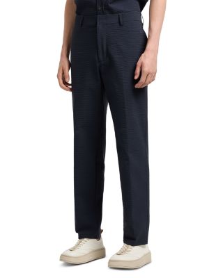 Regular Fit Textured Stretch Pants