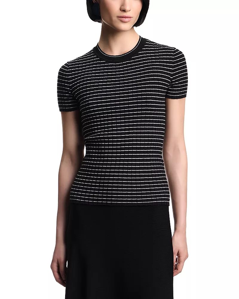 Emporio Armani Ribbed Knit Top