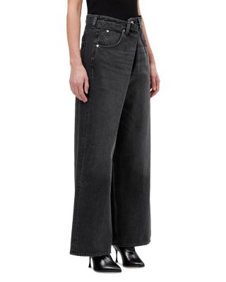 Vana Fold High Rise Wide Leg Jeans in Arcane