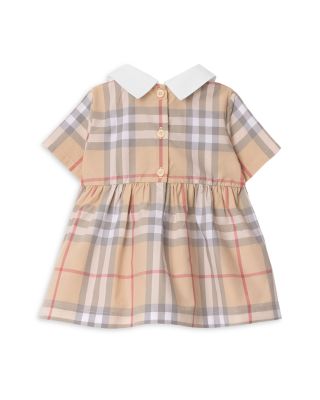 Girls' Check Cotton Poplin Dress with Bloomers