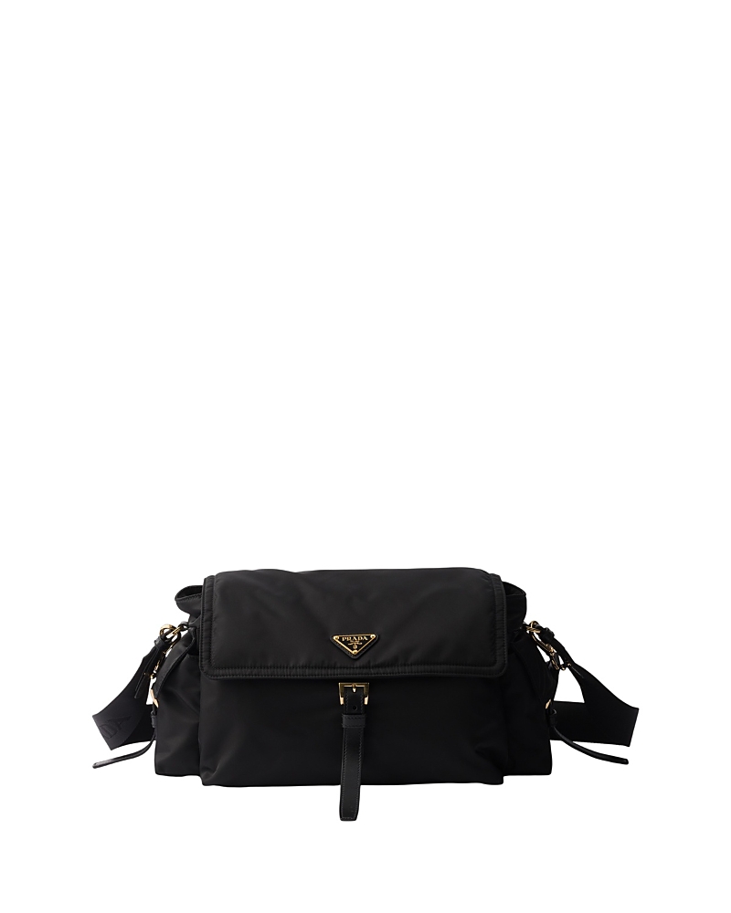 Prada Explore Large Re-Nylon Shoulder Bag With Flap