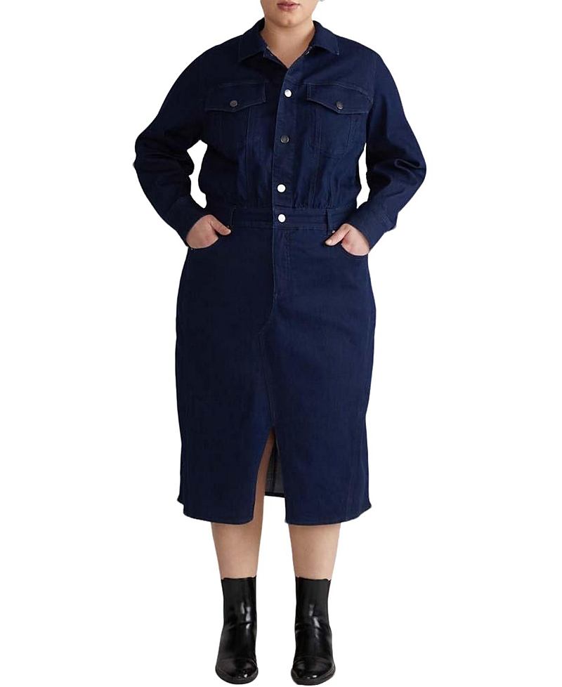 Universal Standard Women's Plus Dakota Denim Dress