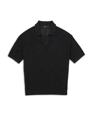 Aztek Slim Fit Jacquard Knit Polo