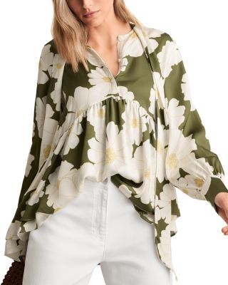 REISS - Delilah Floral Swing Top