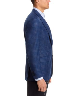 Flynn Textured Tonal Plaid Wool Regular Fit Sportcoat