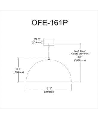 Small Ofelia 1 Light Pendant