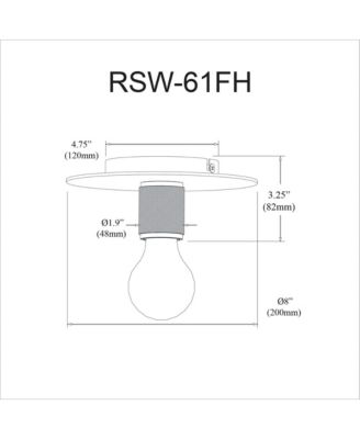 Roswell 1 Light Medium Flush Mount